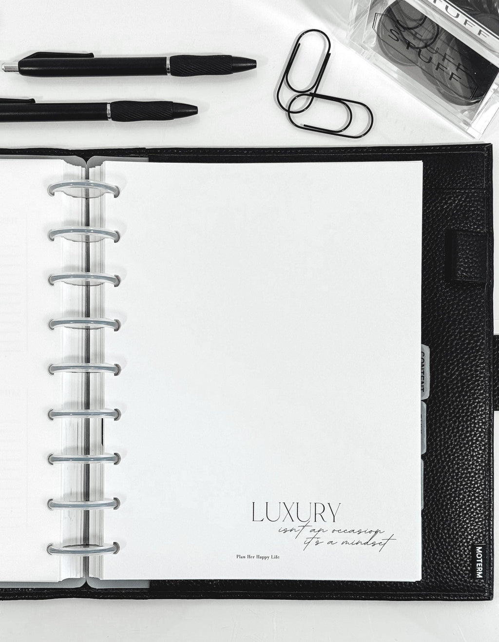 Luxury, Elegance, Simplicity Planner Dashboards