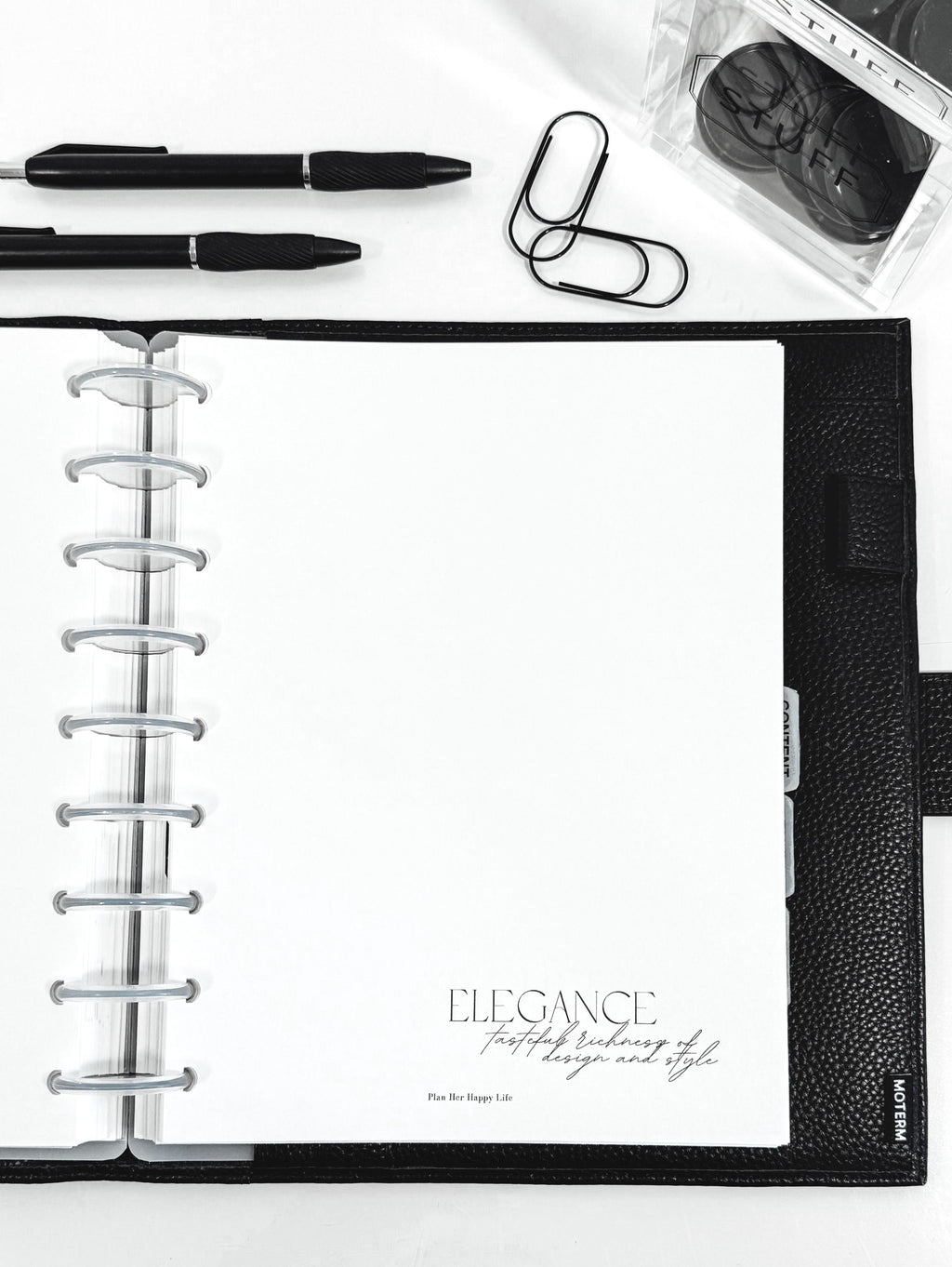 Luxury, Elegance, Simplicity Planner Dashboards