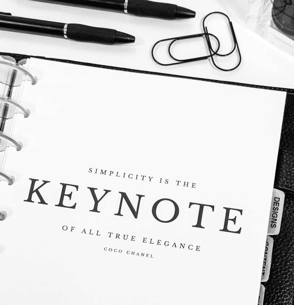 Keynote, Iconic Dashboard