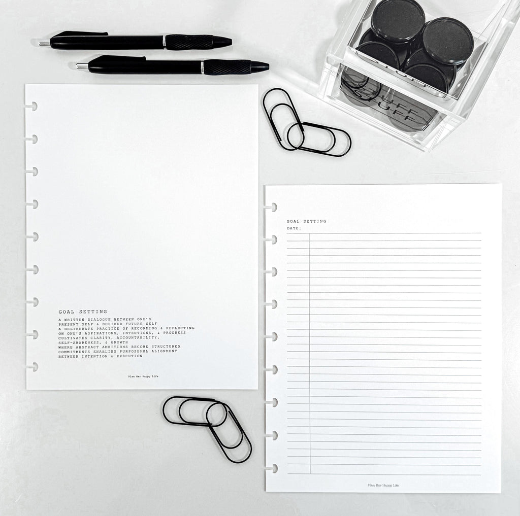 Goal Setting Journal