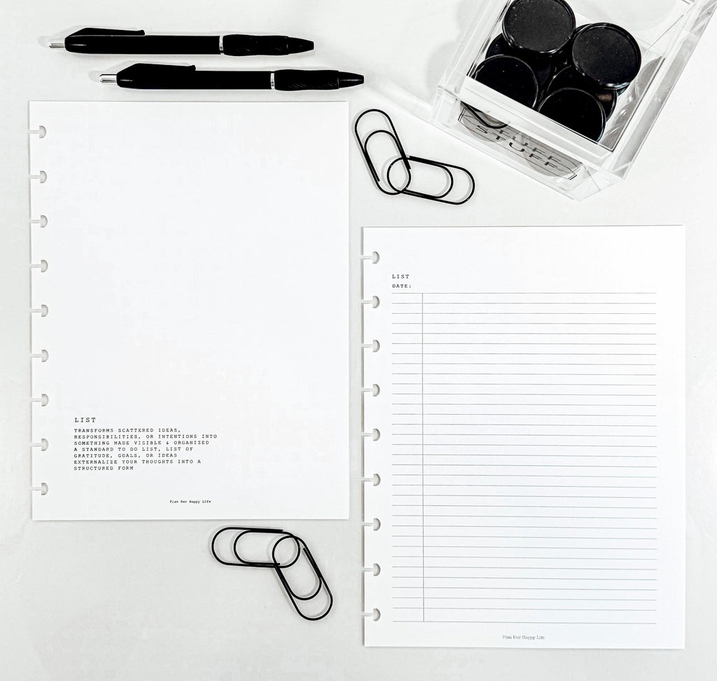 List Journal